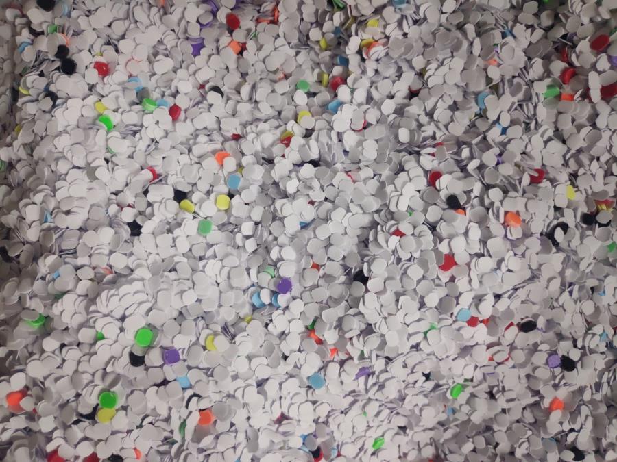 Color Liva Koli&Kutu Dolgu Malzemesi / Yuvarlak Konfeti 1 Kg
